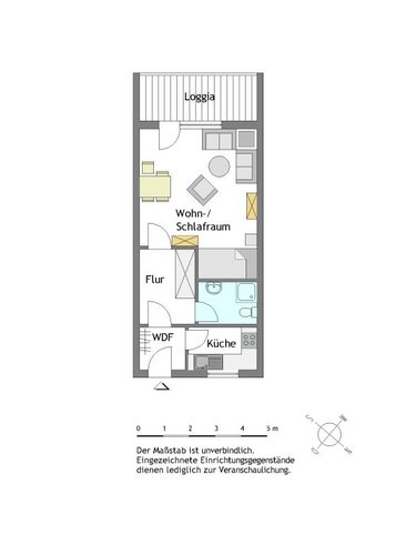 Modernisierte 1-Zimmer-Wohnung in Mülheim-Winkhausen - Photo 1
