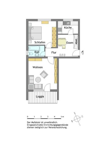 2-Zimmer-Wohnung mit Wohnberechtigungsschein in Mülheim-Speldorf - Photo 1