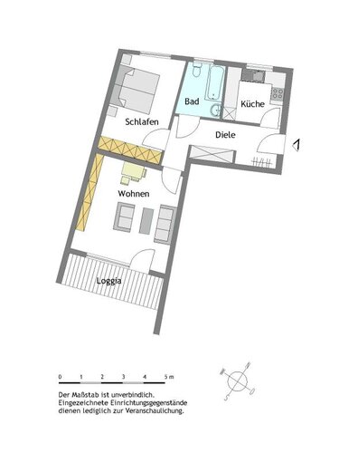 seniorengerechte 2-Zimmer-Wohnung in Mülheim-Stadtmitte mit WBS - Photo 2