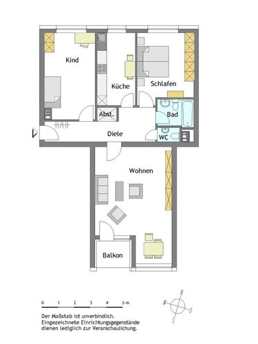 3-Zimmer-Wohnung in Mülheim-Saarn - Photo 1