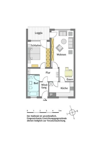 2-Zimmer-Wohnung in Mülheim-Saarn mit Aufzug - Photo 2