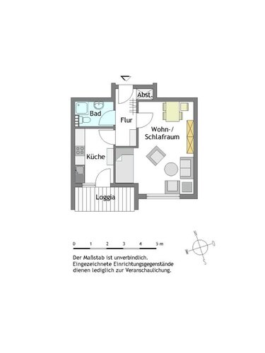 1-Zimmer-Wohnung in Mülheim-Dümpten mit Wohnberechtigungsschein - Photo 2