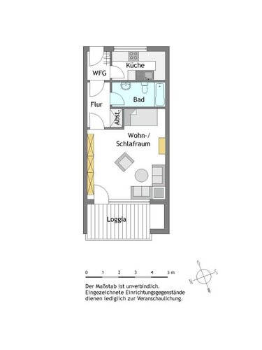 Gemütliche 1-Zimmer-Wohnung in Mülheim-Styrum mit Aufzug - Foto 1