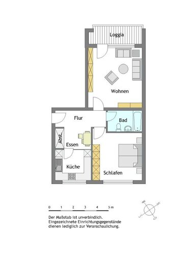 Modernisierte 2-Zimmer-Wohnung in Mülheim-Saarn - Foto 2