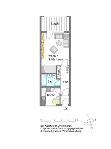 Modernisierte 1-Zimmer-Wohnung in Mülheim-Saarn - Photo 2