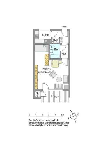 1-Zimmer-Wohnung in Mülheim-Speldorf - Foto 1