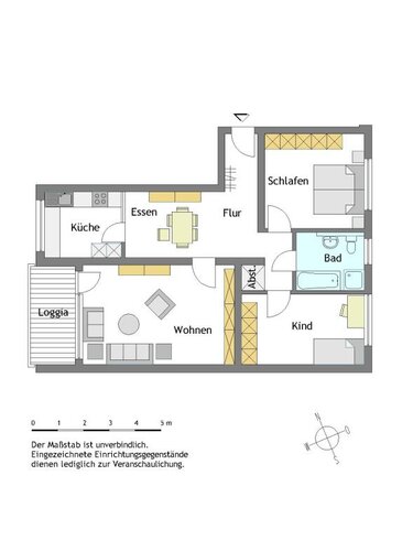 3-Zimmer-Wohnung in Mülheim-Saarn - Photo 1