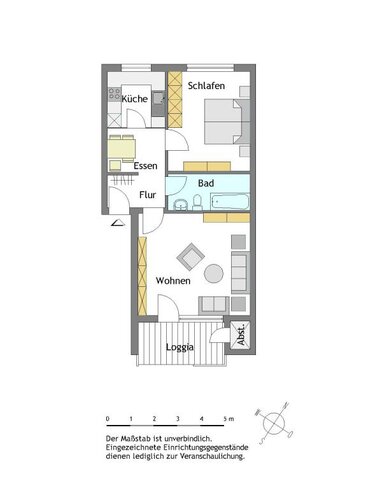 WBS erforderlich - Gemütliche 2-Zimmer-Wohnung in Mülheim-Stadtmitte - Photo 1