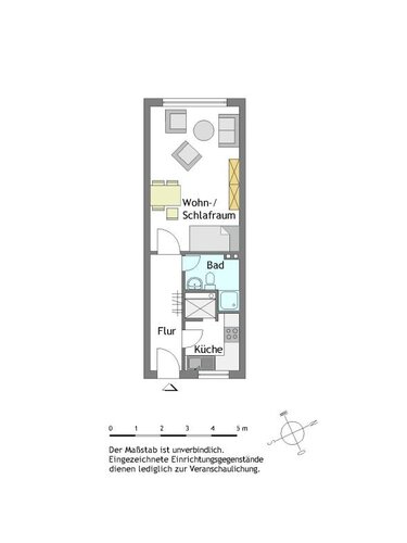 1-Zimmer-Wohnung in Mülheim-Heißen mit Wohnberechtigungsschein - Photo 1