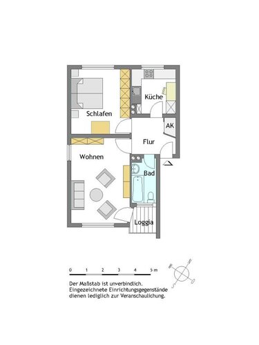 2-Zimmer-Wohnung in Mülheim-Saarn - Foto 2