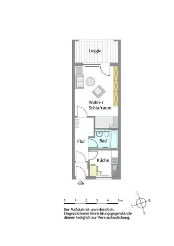 1-Zimmer-Wohnung in Mülheim-Saarn - Photo 2