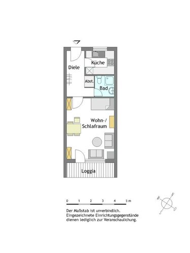 Renovierte 1-Zimmer-Wohnung in Mülheim-Heißen - Photo 1